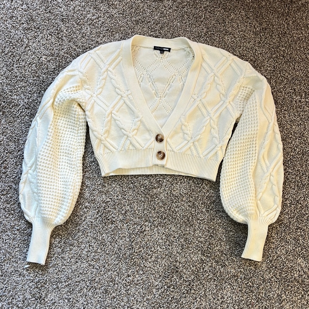 Like New Fashion Nova crop sweater - Picture 2 of 6